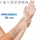 Vinyl Handschuh IDEAL LONG, S (puderfrei, Länge 30 cm,  weiß)
