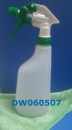 Hand - Sprühflasche - Gewerbe - komplett (Sprühkopf grün, Flasche 600 ml)